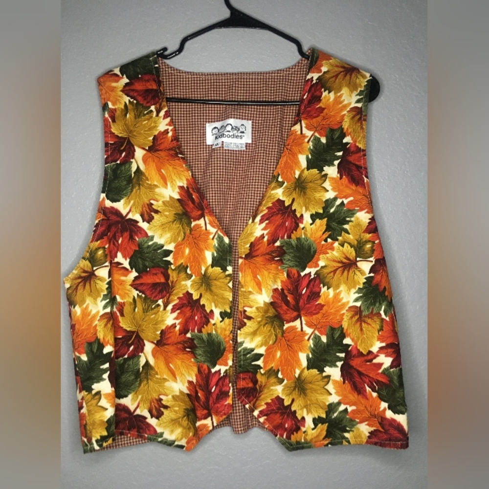 Autumn Leaf Pattern Vest